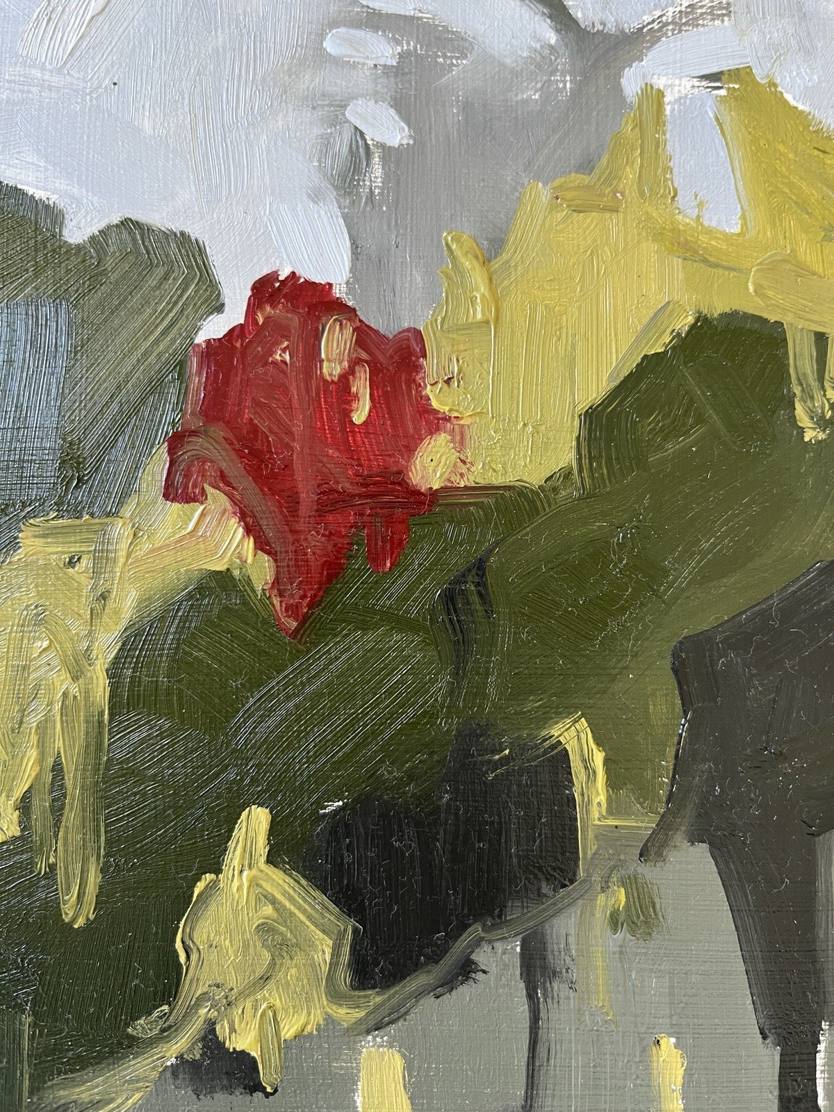 Modern Abstract Landscape One of Kind Fine Art Signed Oil Painting
