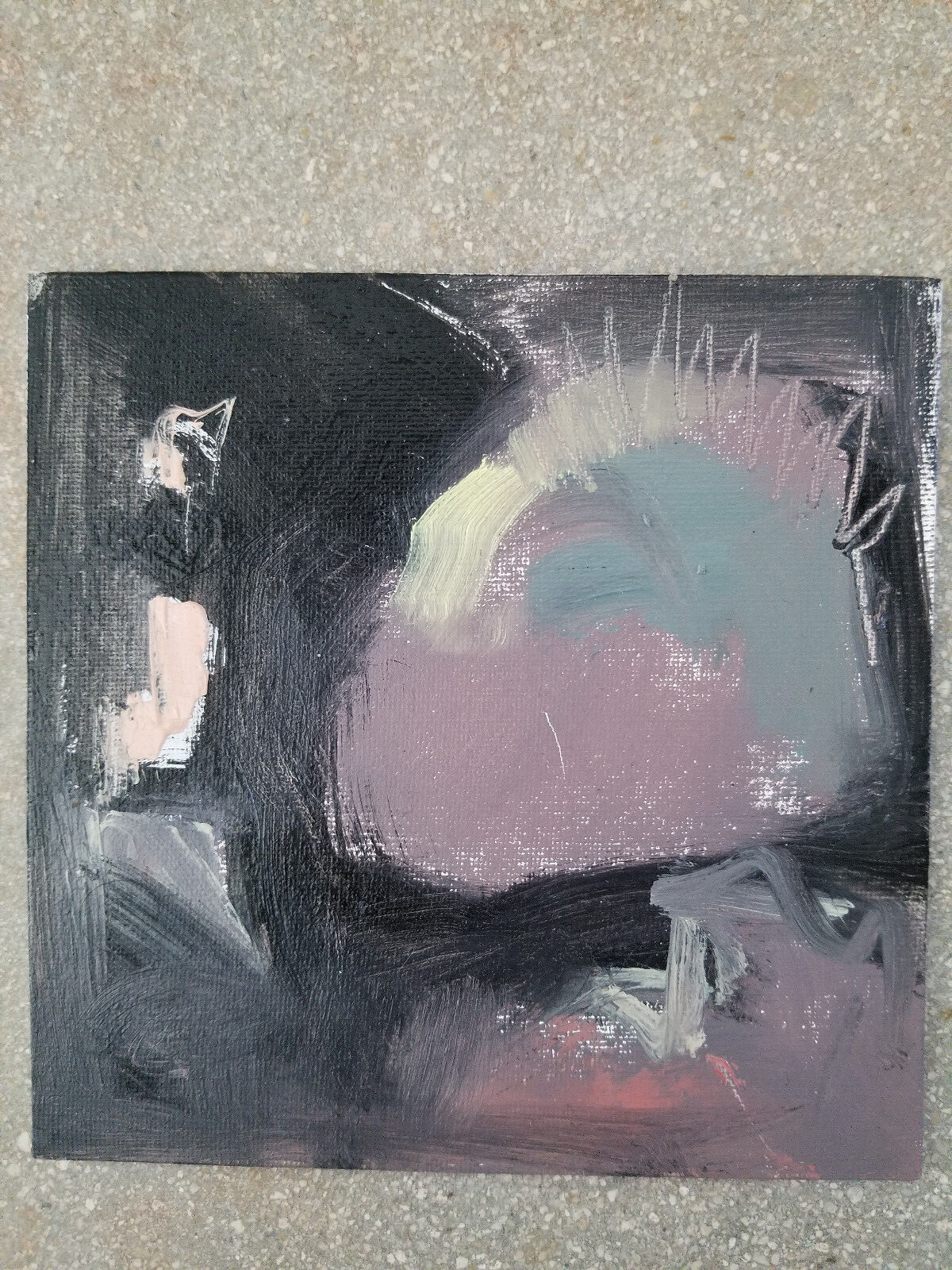 TWOBADARTISTS Original Abstract Expressionism Oil Painting Cool New Art 6×6