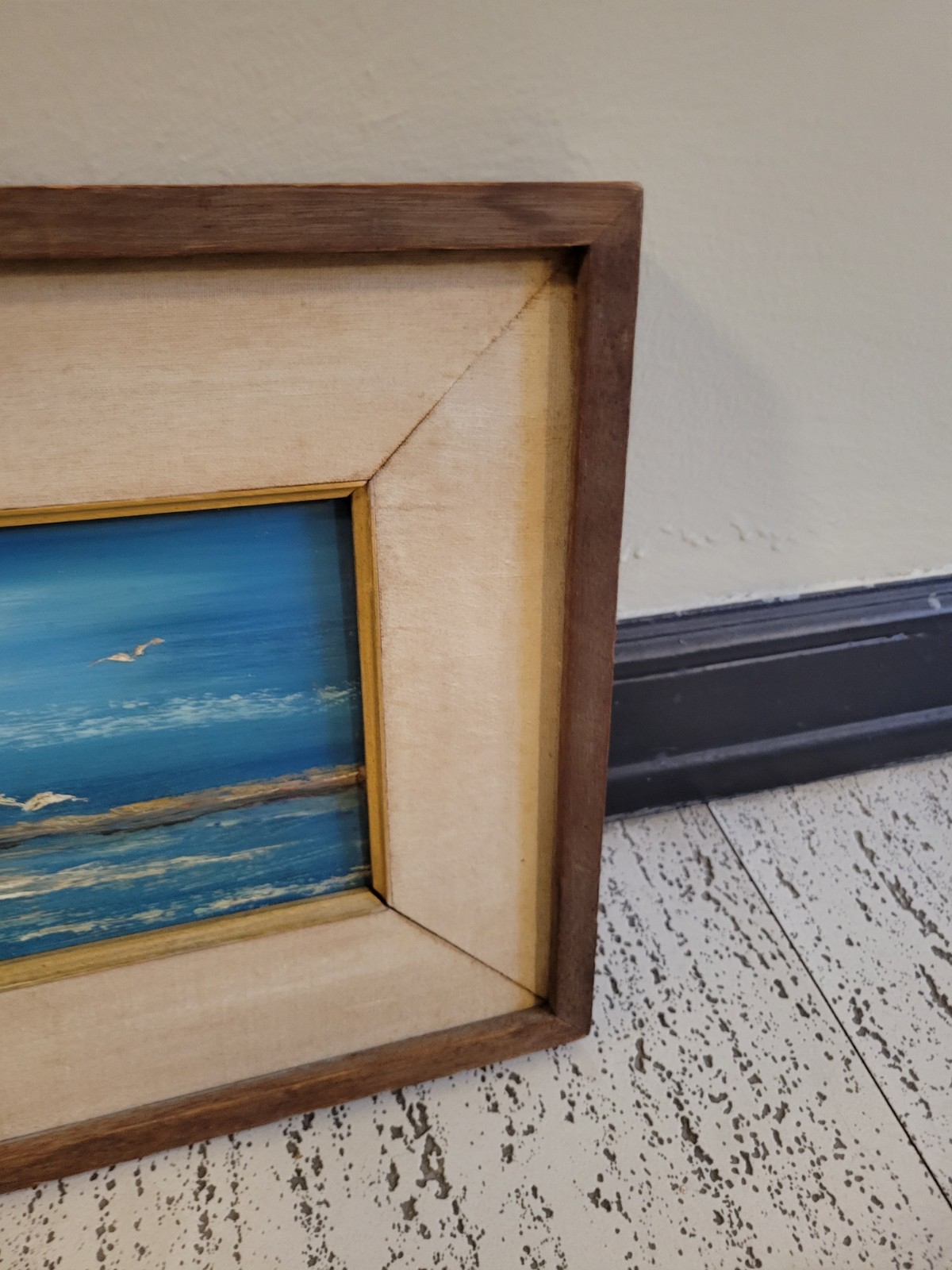 SIGNED WHITTINGTON OIL ON BOARD NAUTICAL PAINTING 27 1/2 INCH X 11 INCH FRAME…