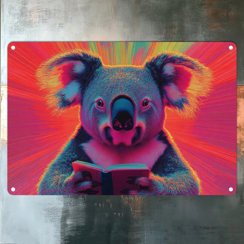 Library Literacy Education Animals Square Wall Art