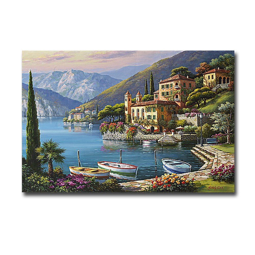 Villa Bella Vista by Sung Kim Gallery-Wrapped Canvas Giclee Art (24 in x 36 in)