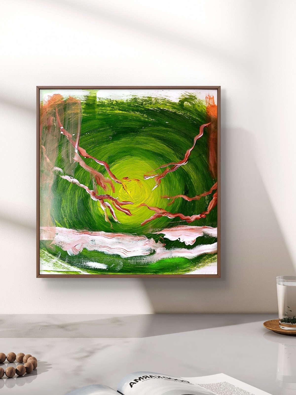 Abstract Pop Art Canvas Painting Modern Design 11×14 Paper
