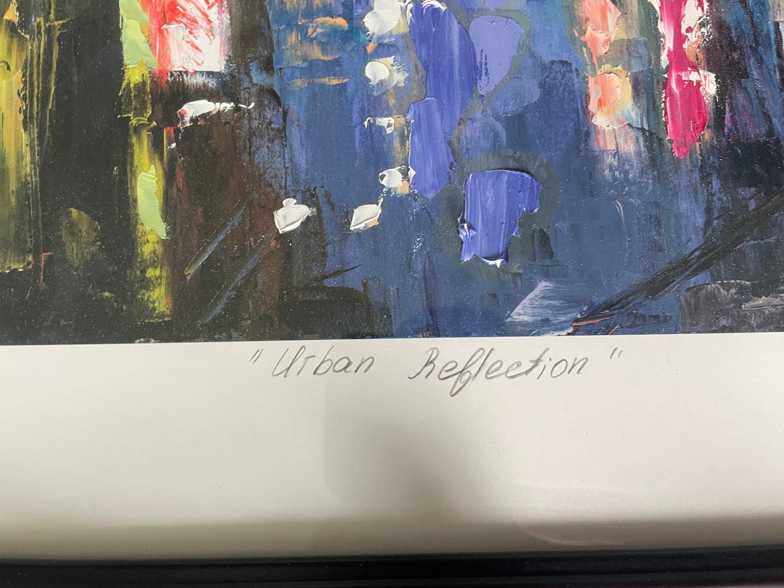 🔥 Elena Bond «Urban Reflection» Original Mixed Media on Paper Signed EST $3500