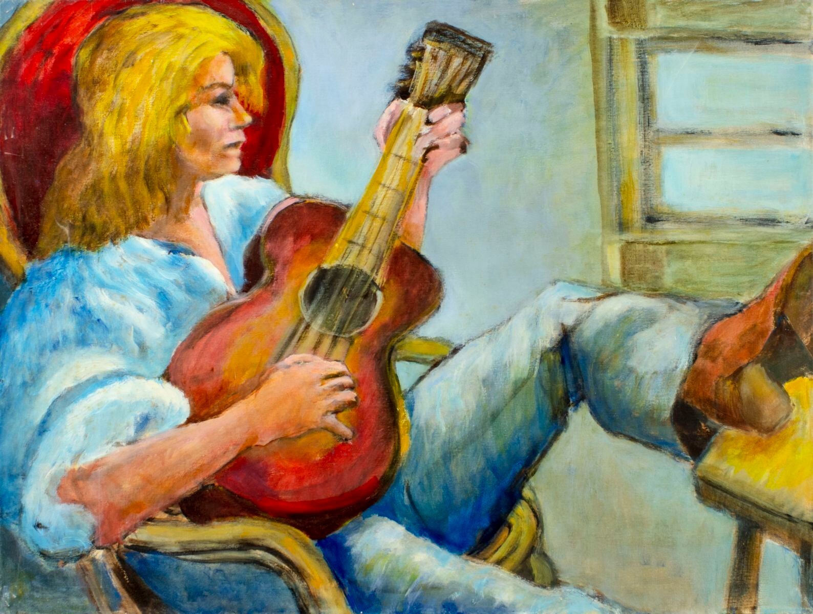 Thelma Thal (NY,1903-2001) oil painting 128518