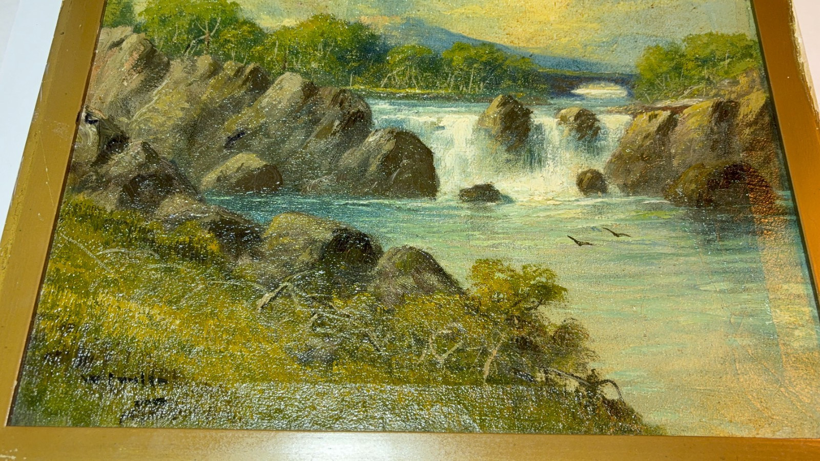 Fowler, William- English Artist Active 1825-1867 Orig Oil on Canvas Landscape