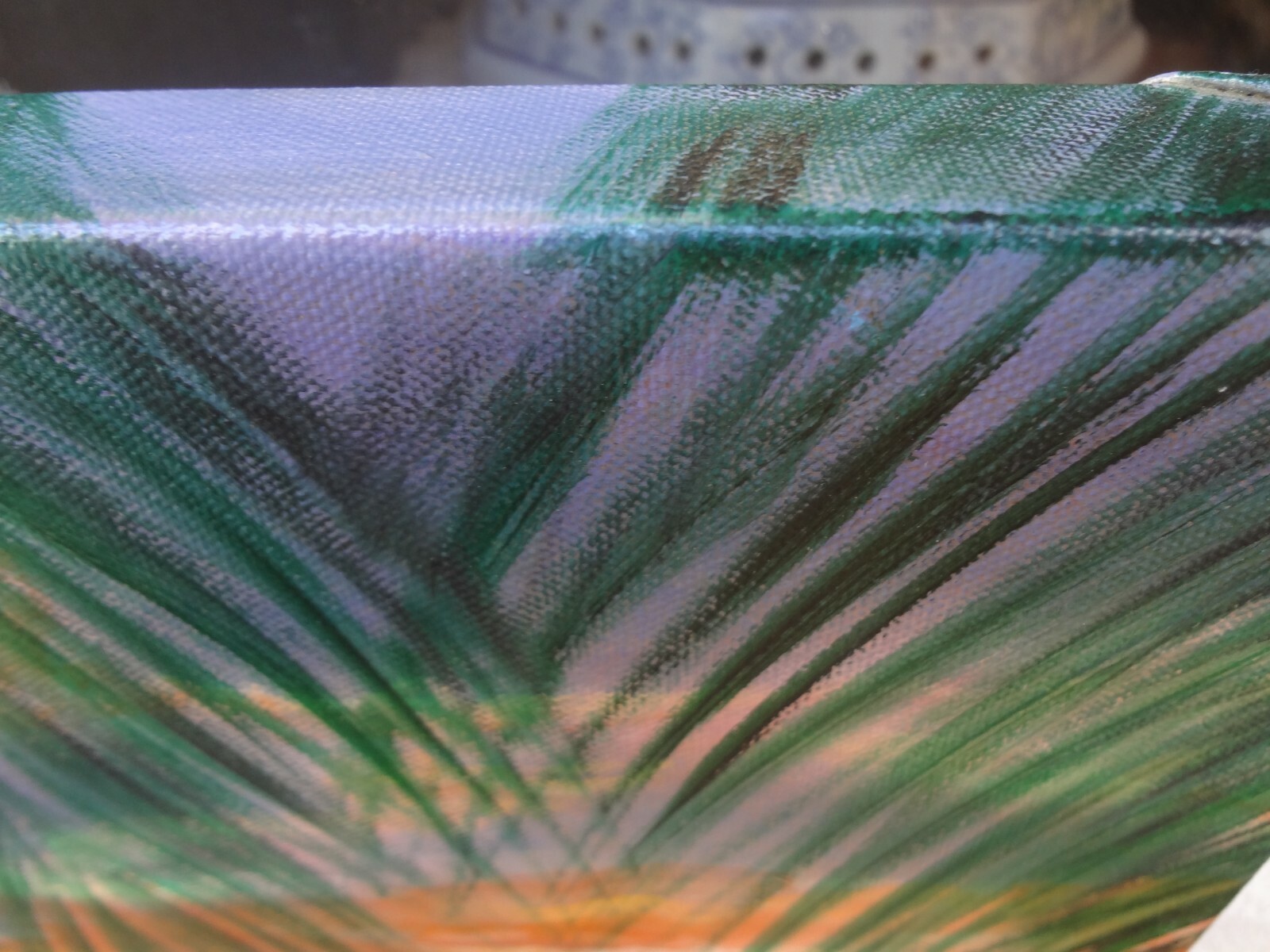 HAWAII ARTIST, «TROPICAL COASTLINE». ONE OF A KIND Original READY TO HANG
