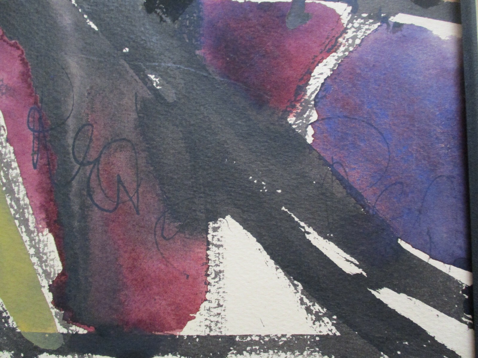 VINTAGE ABSTRACT EXPRESSIONISM PAINTING MODERNISM 1970’S MYSTERY ARTIST SIGNED