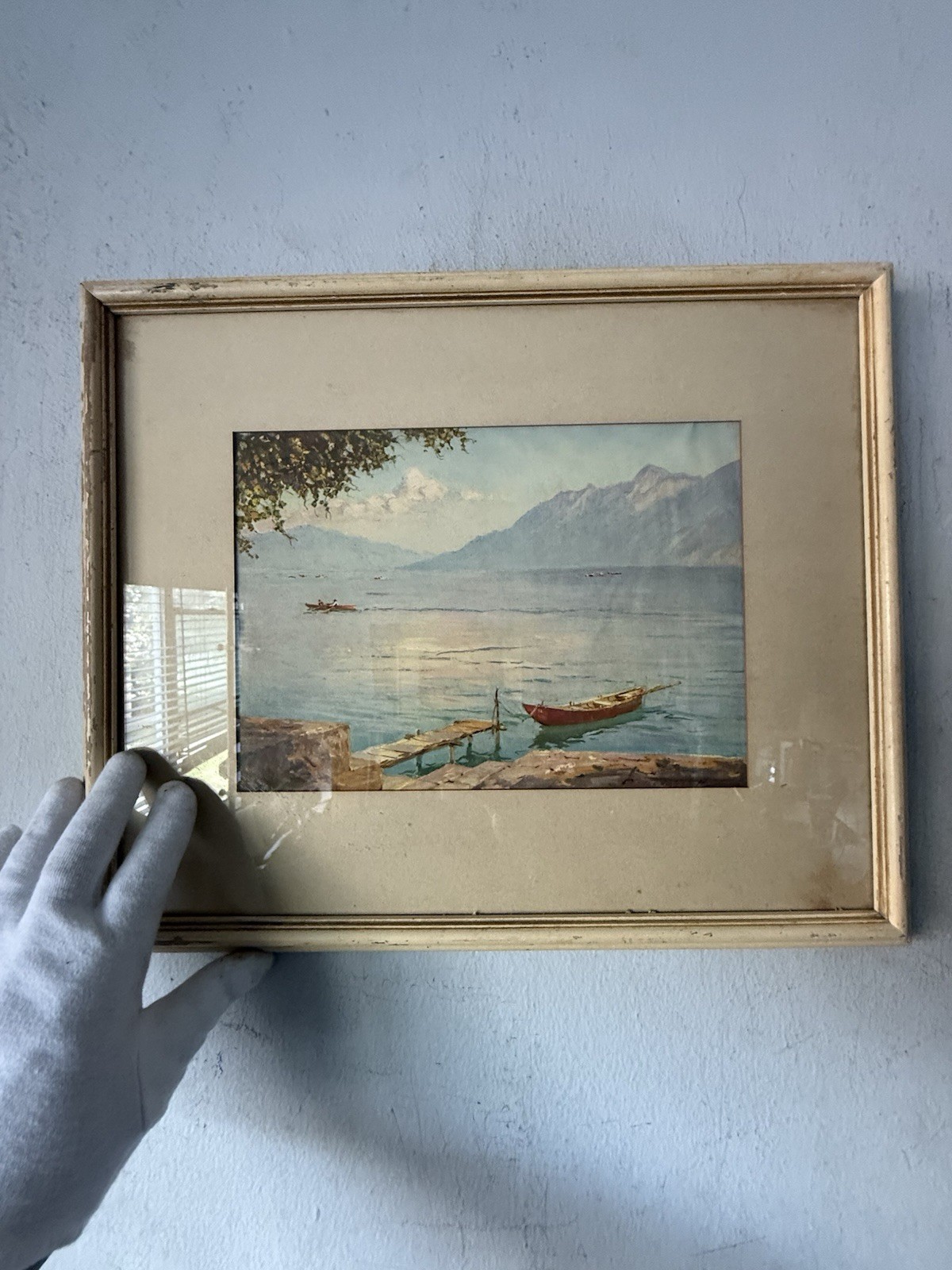 CONSTANTIN WESTCHILOFF ANTIQUE LANDSCAPE SEASCAPE WATERCOLOR PAINTING OLD 1920s