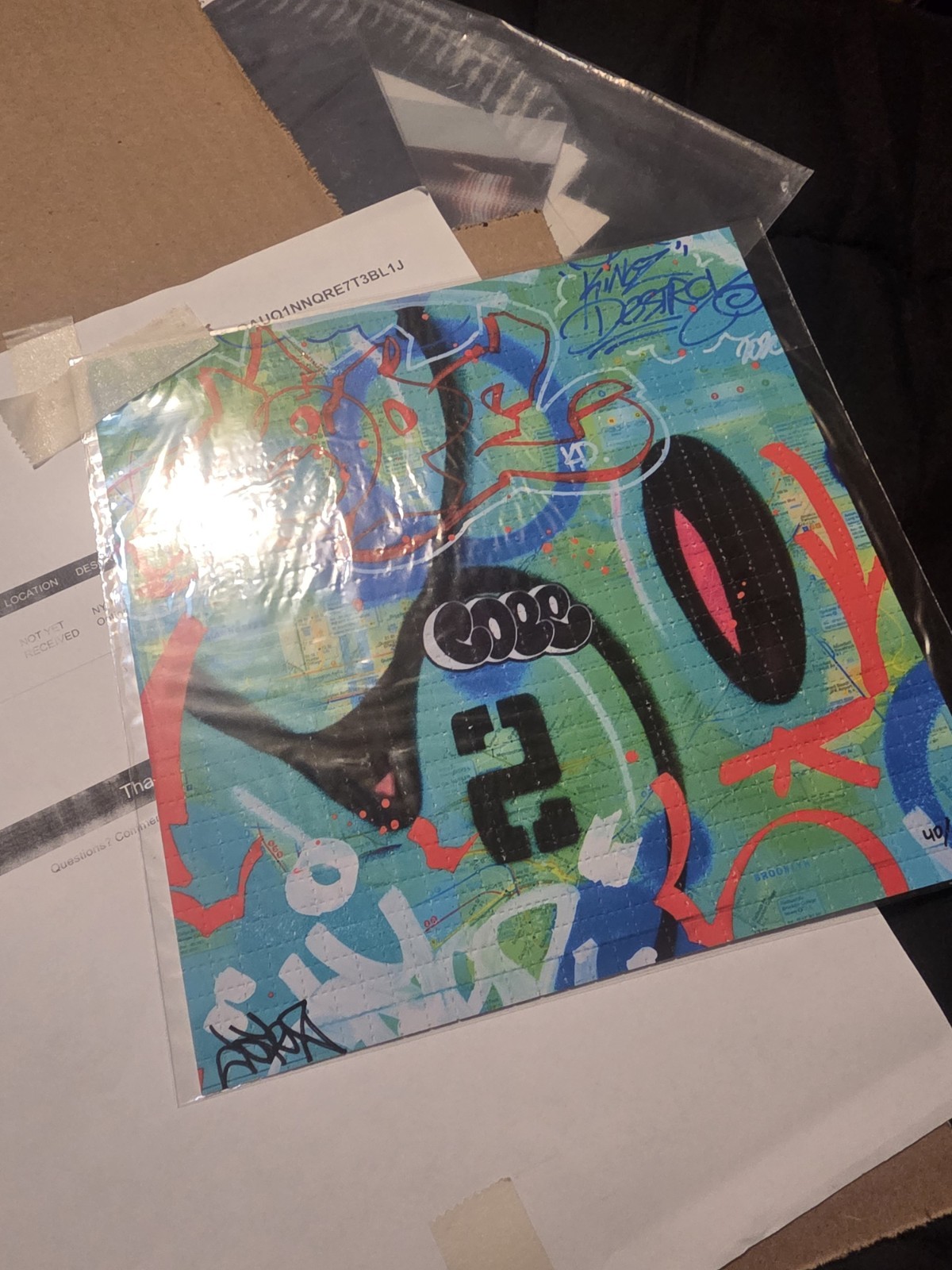 Cope2 NY Tripway Map Signed Limited Edition signed and numbered COA