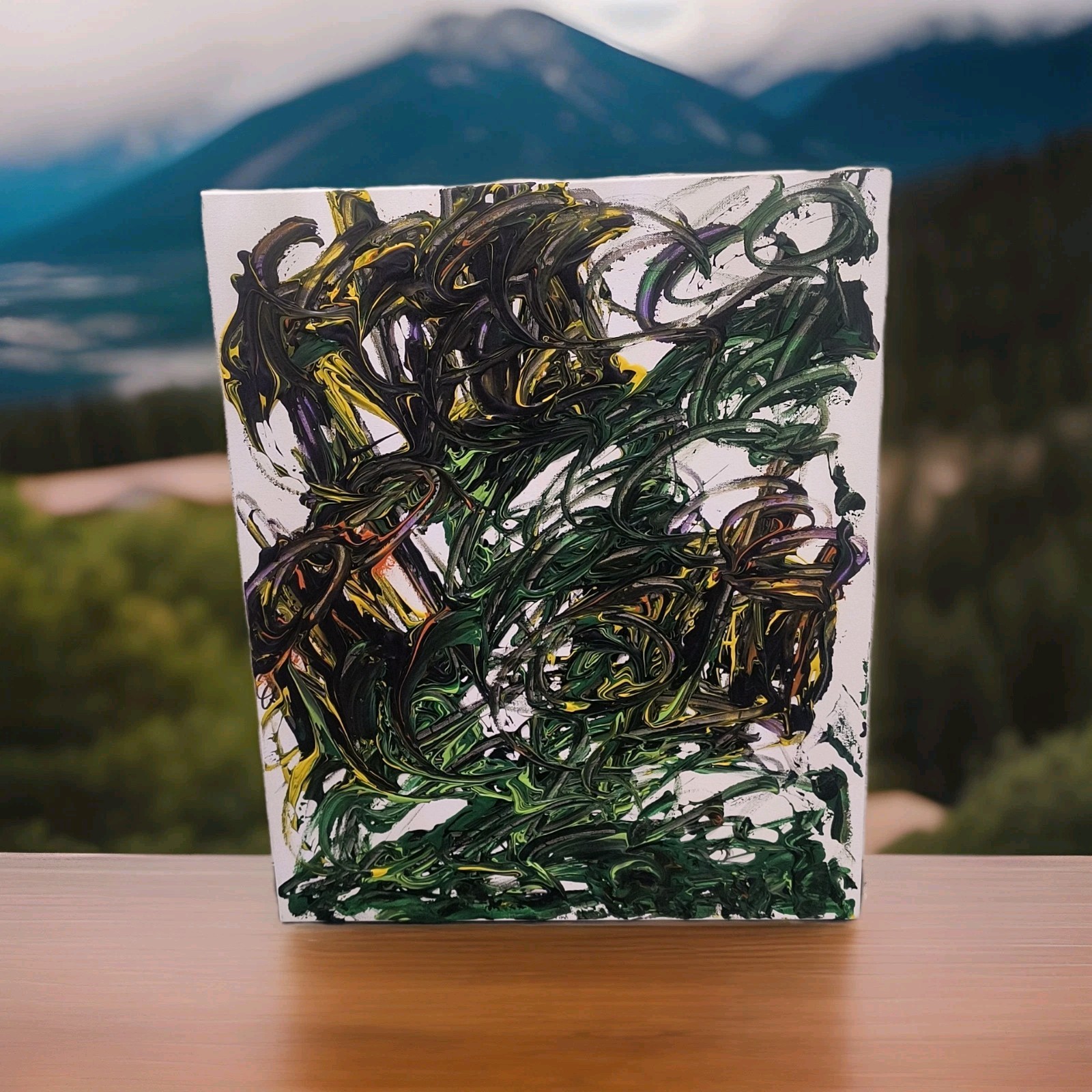 Trey Coppland ART – Sunflowers – Abstract Acrylic, 20+24 inches, 2026, signed