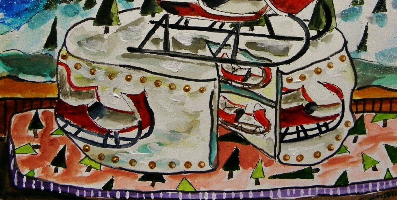 Original Bakery Sketch Cake Food Watercolor Impressionism