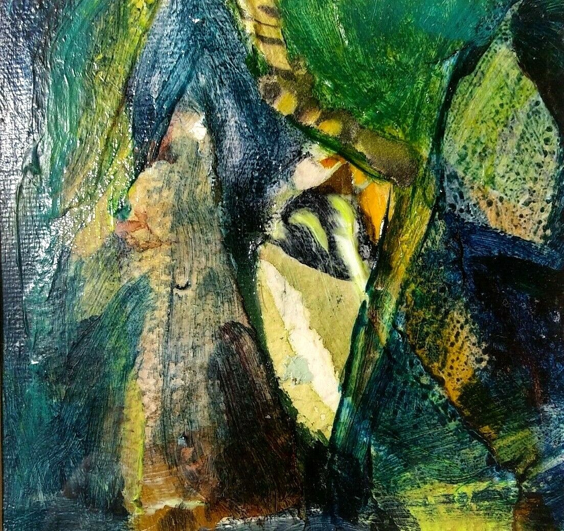 LISTED AMERICAN ANITA LIFSON Sd ORIG ABSTRACT M/M CANVAS «FLORAL ABSTRACTS VI»