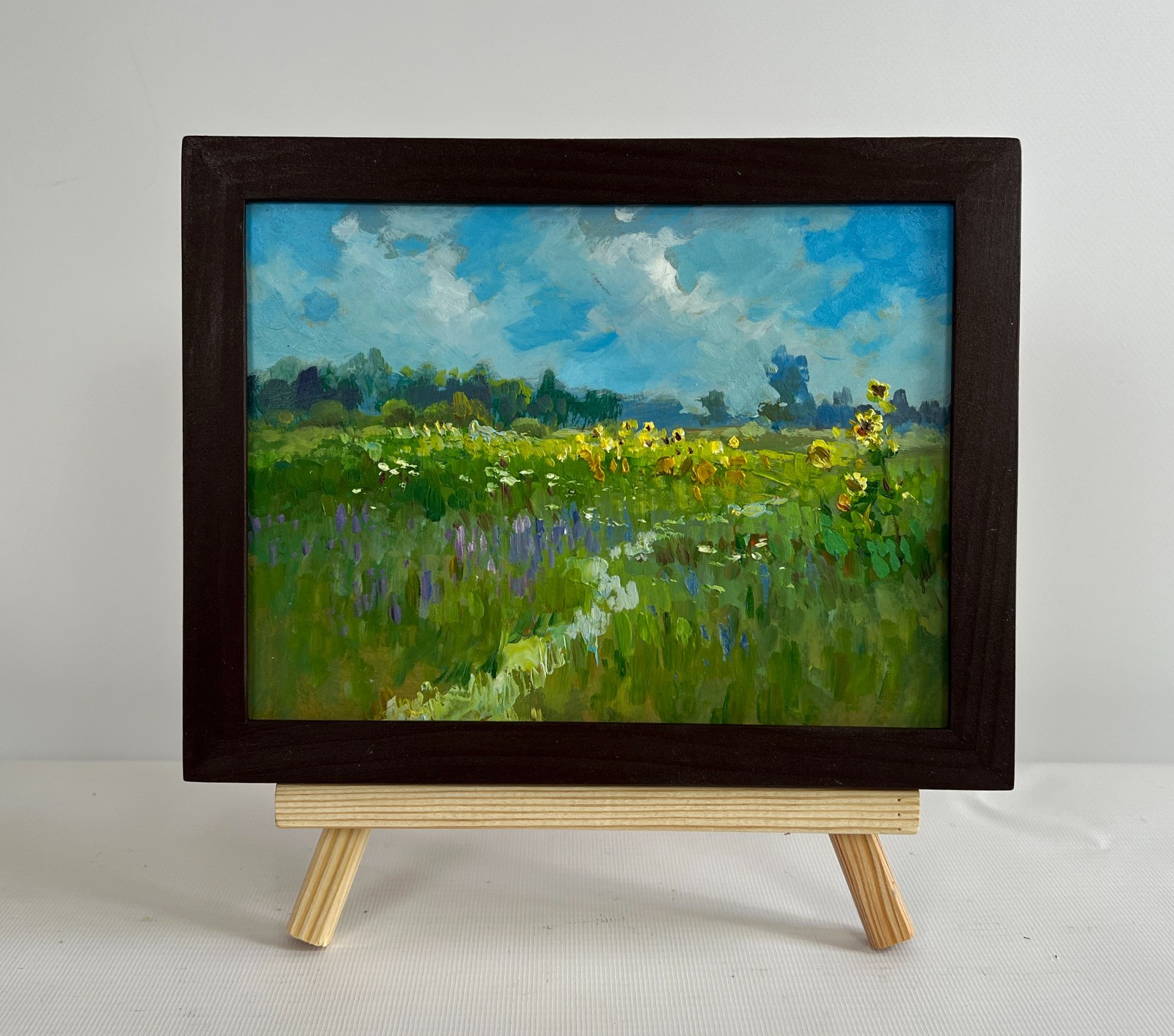 Oil Painting Sunflower Fields Y. Suprunchuk Unframed Original nAAA4439