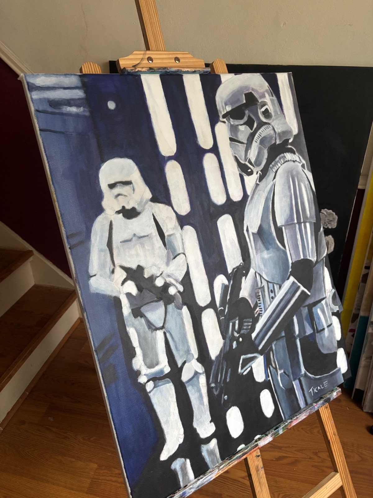 Star Wars stormtrooper original painting