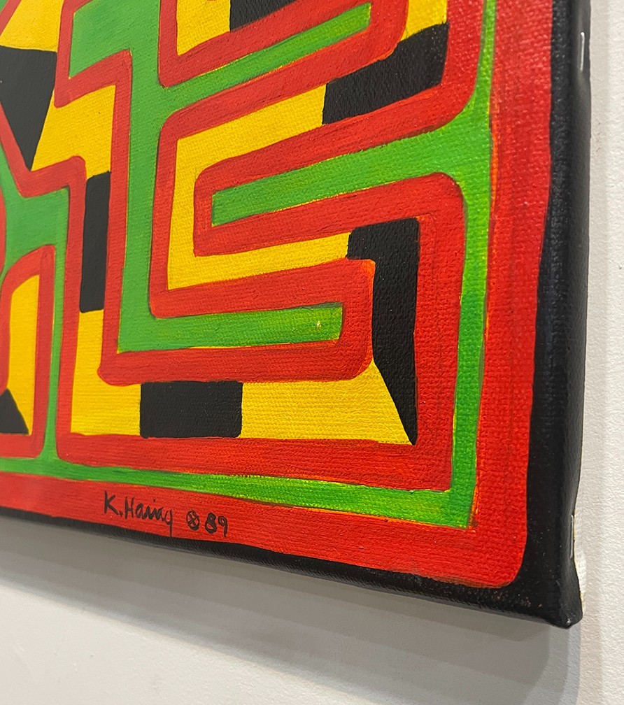 Keith Haring Painting – NYC ART SCENE * African colors