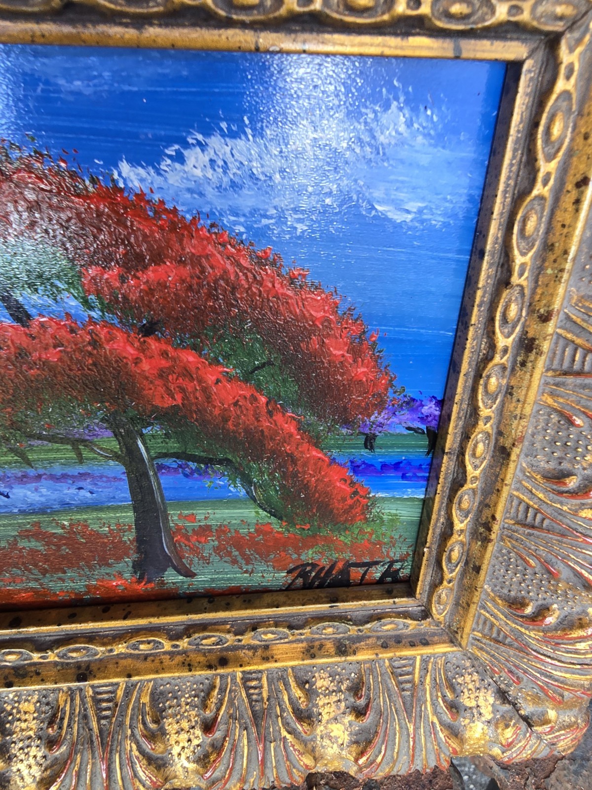 Royal Poinciana Tree 2nd-gen. Highwaymen Roderick Hair (son of Alfred Hair) MINI