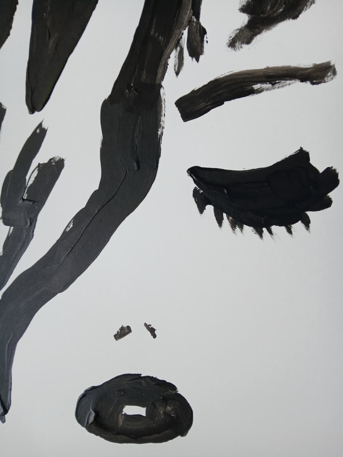 ABSTRACT /EXPRESSIONISM 9 x 12 Silhouette Girl Modern Street ART Painting