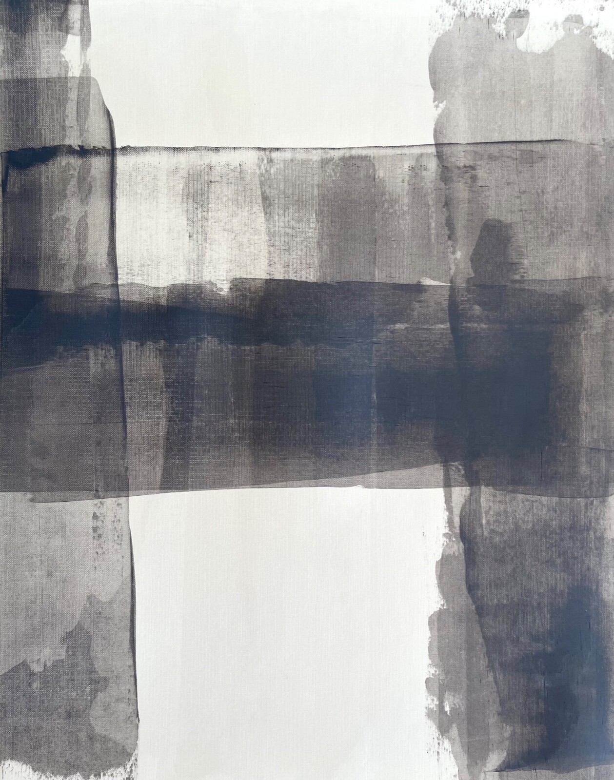 ORIGINAL MODERNIST PAINTING ACRYLIC ON PAPER