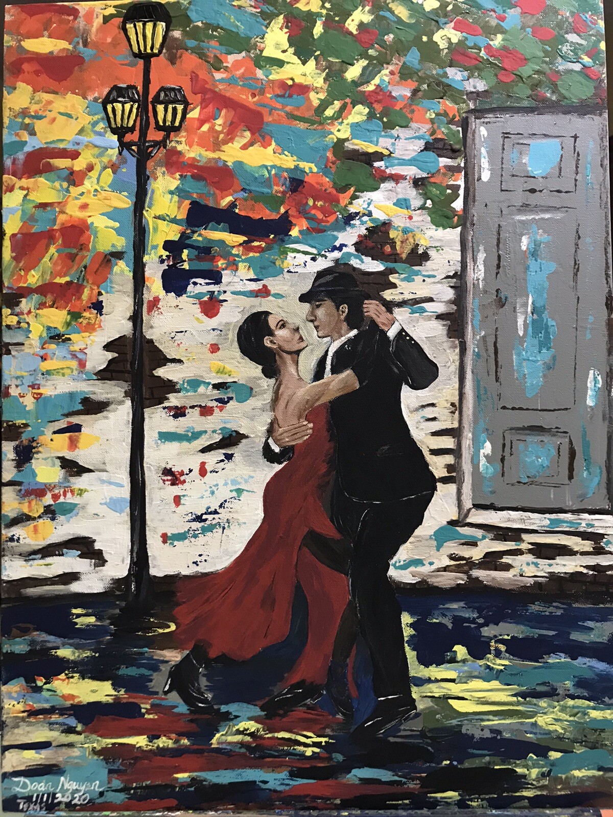 Orginal Acrylic painting on Canvas 18 x 24 Inches