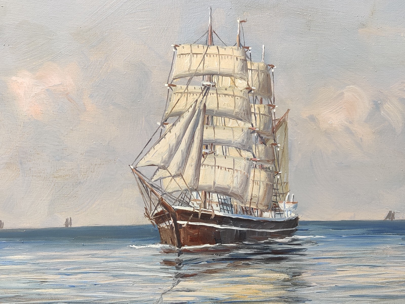 Svend Arvidsen (1908-1981): SAILSHIP, original oil painting