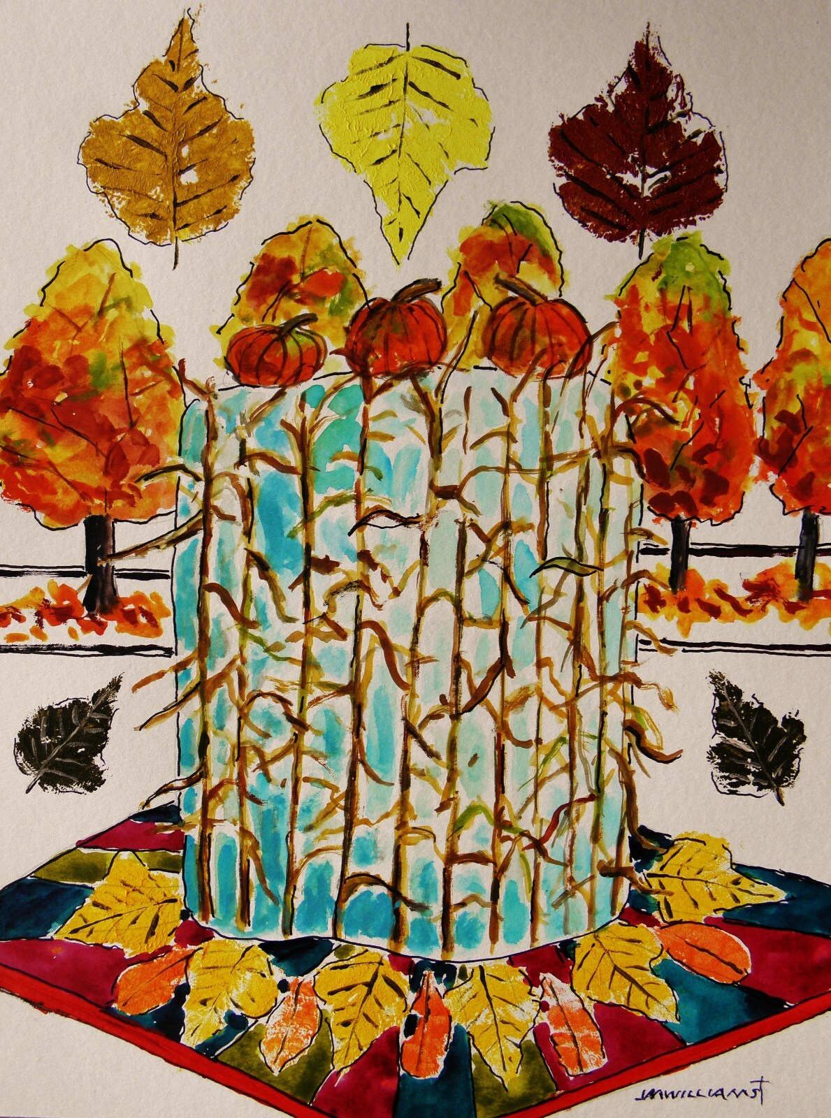 Original Bakery Sketch Cake Food Watercolor Impressionism