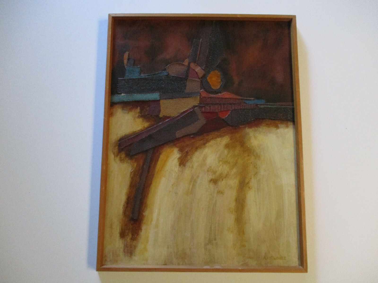 1970’S PAINTING EXPRESIONIST CHUNKY ABSTRACT MODERNISM EXPRESSIONISM RODRIGUEZ