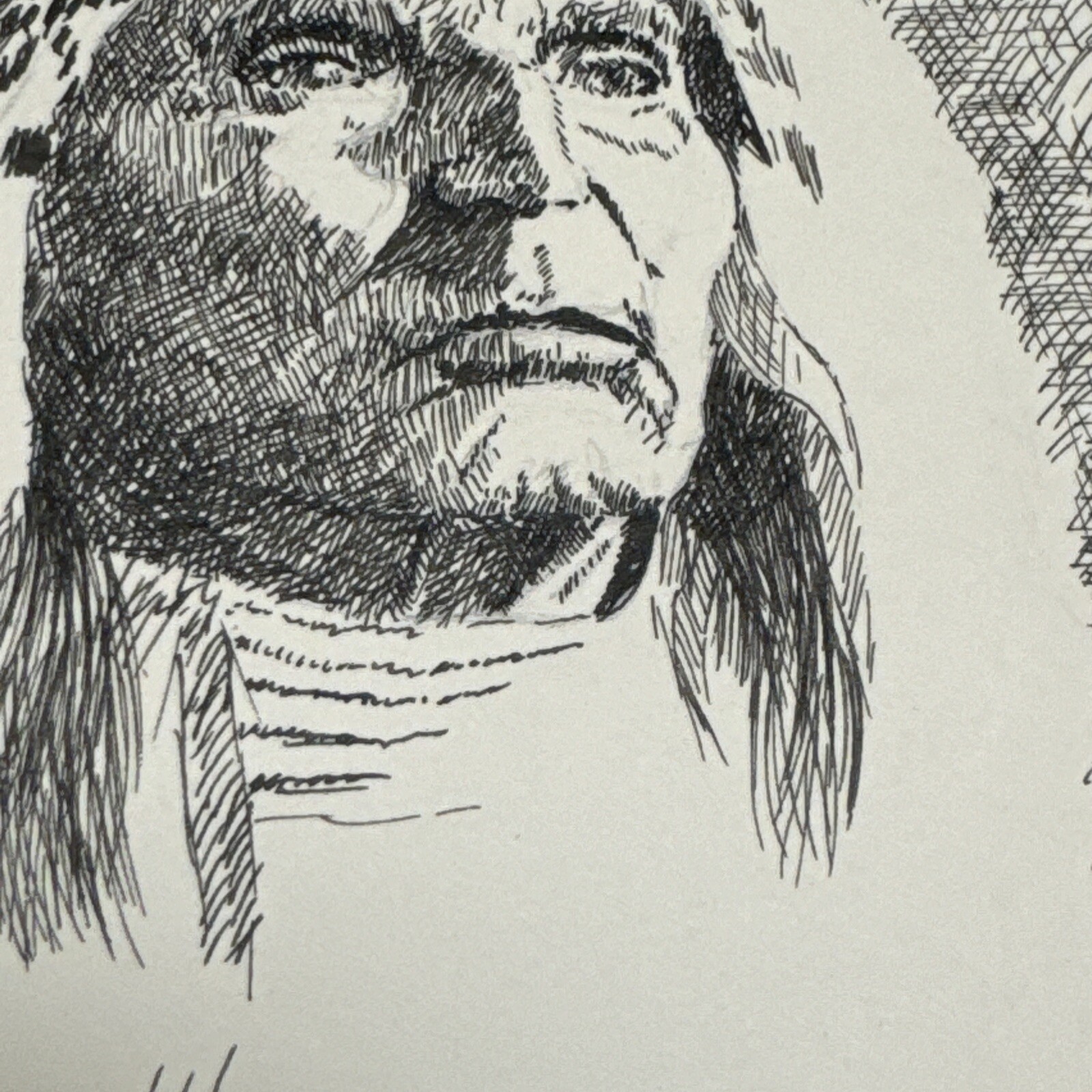 WILLIAM LEE HILL DRAWING FAMOUS NATIVE AMERICAN INDIAN PORTRAIT TRIBAL LISTED