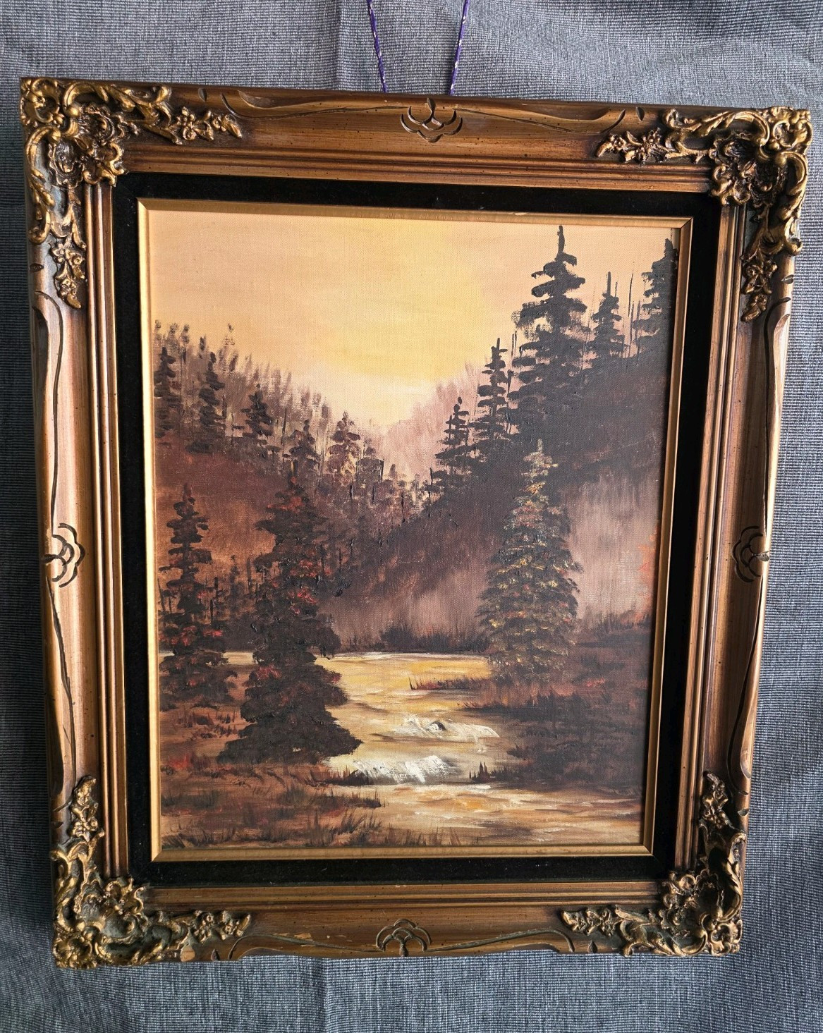 Framed Landscape Painting 26″x22.5″