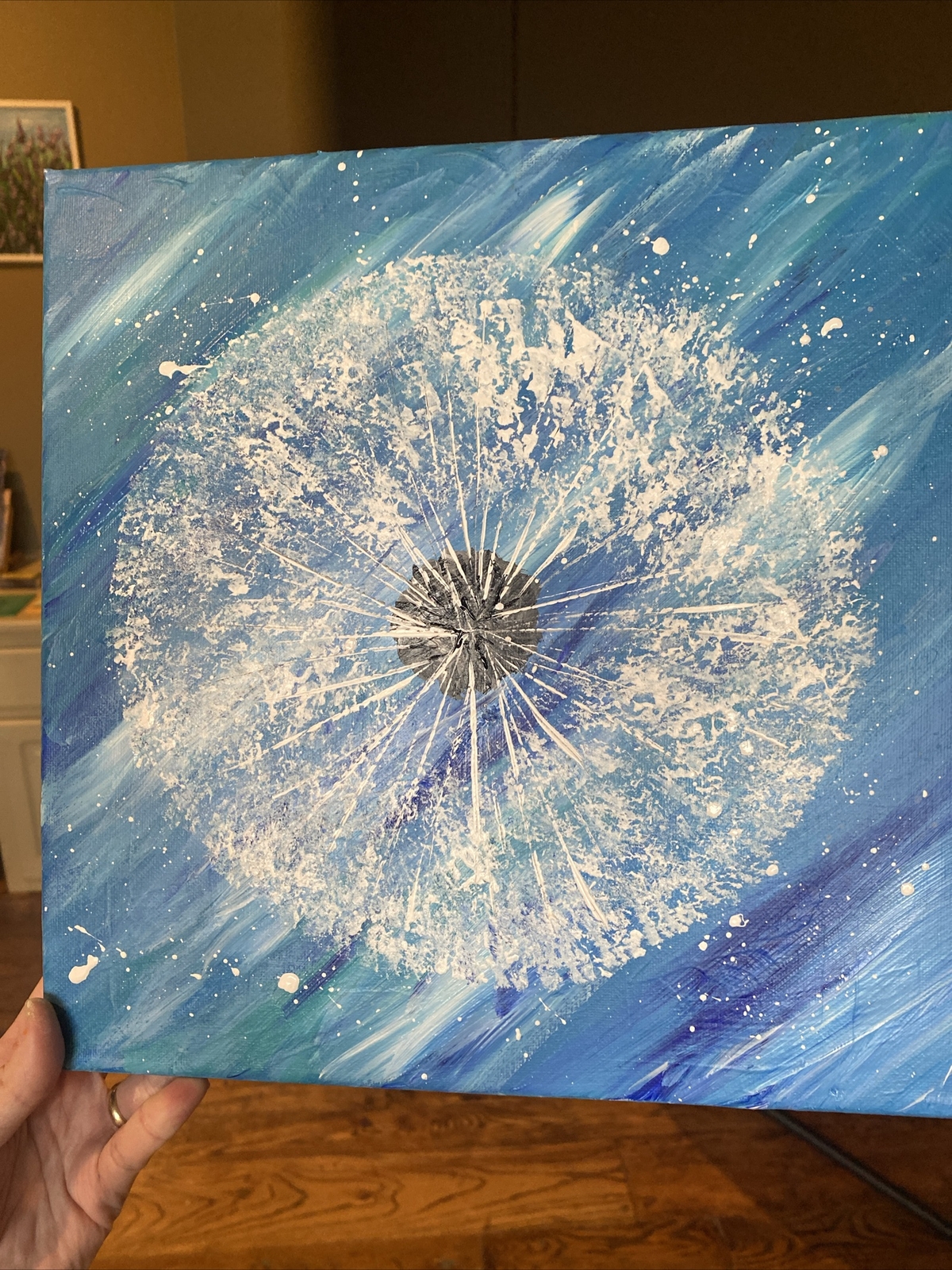 Dandelion,Original Painted On Canvas,Abstract,12/12