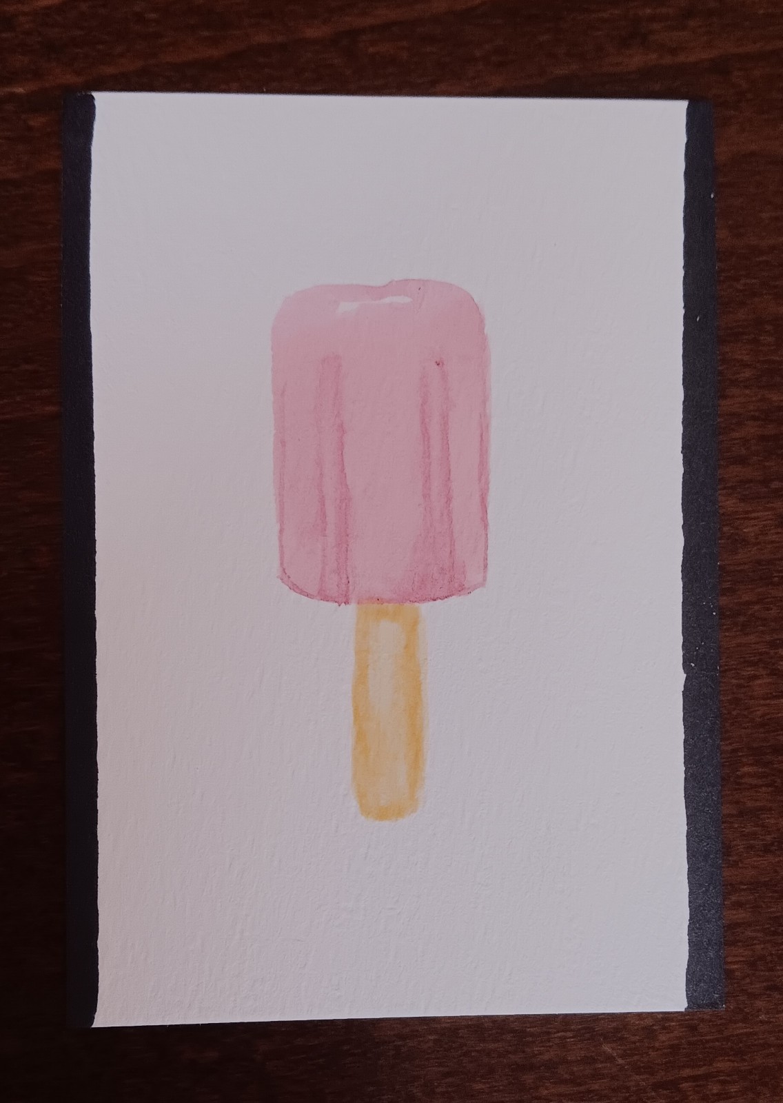 ACEO Art Card Mini Original Hand-painted Fruit Popsicle Illustration
