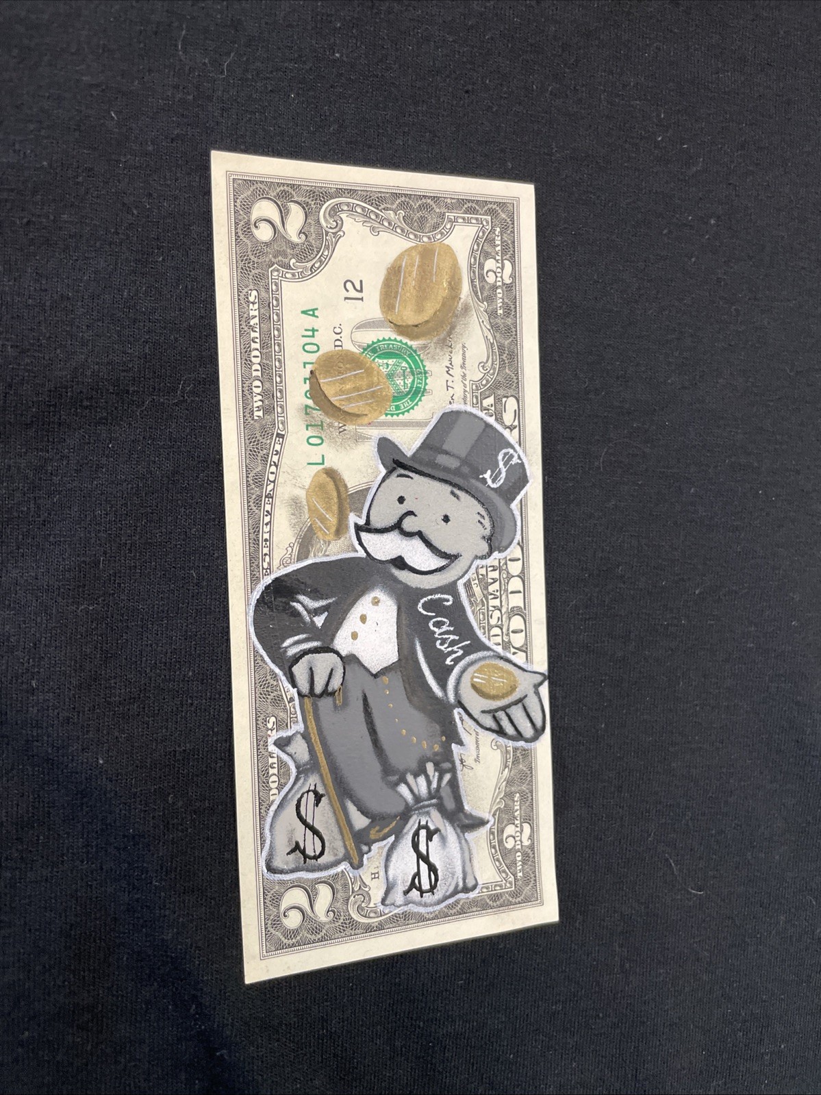 Monopoly man Cash Life 1 Dollar bill painting Tattoo Art Graffiti Art Street Art