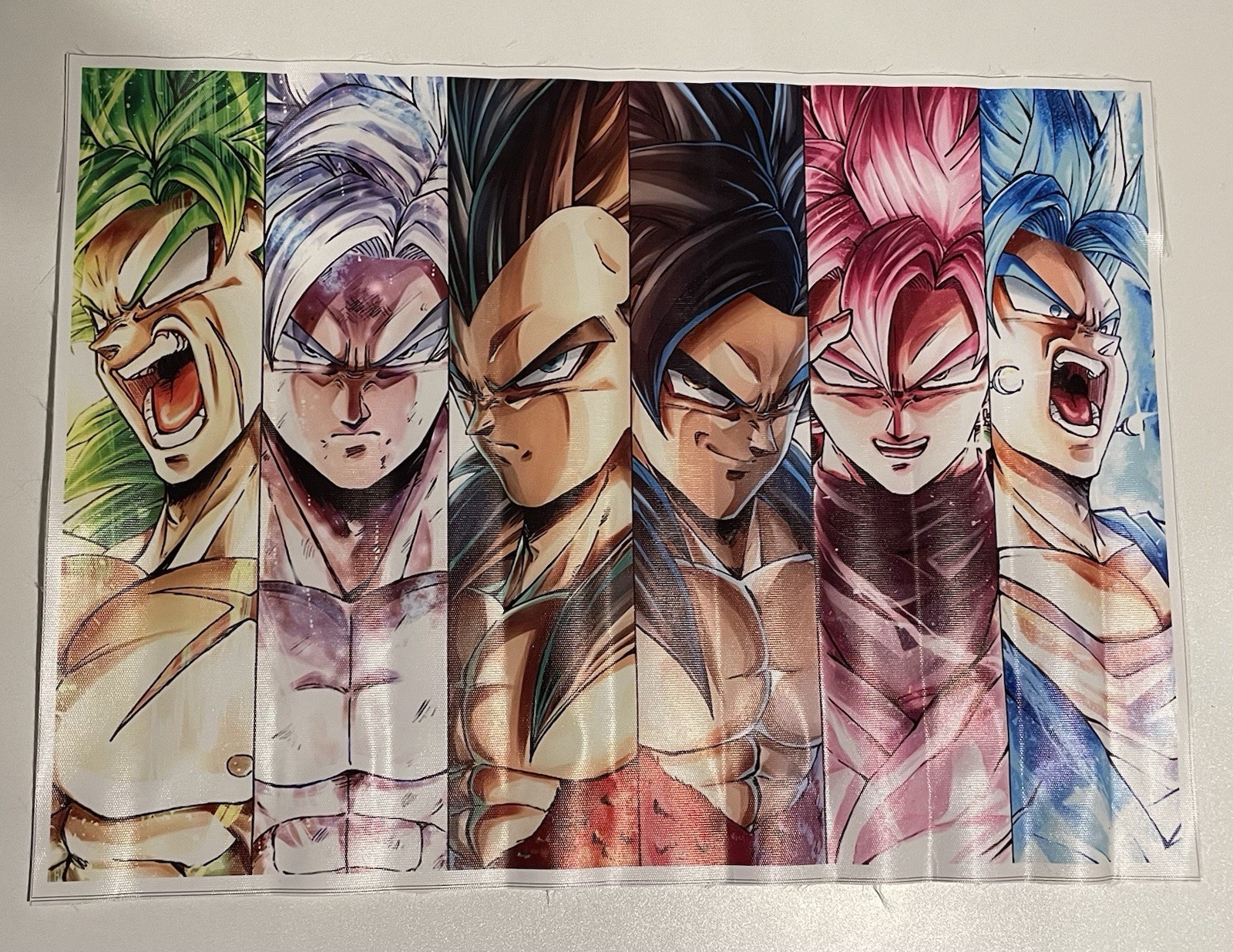 Goku, Broly, Vegeta (Dragonball) 16.5in x 12in No Frame
