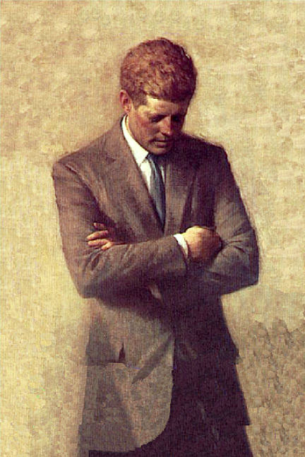 High-quality hand-painted oil painting PRESIDENT of America-John F. Kennedy