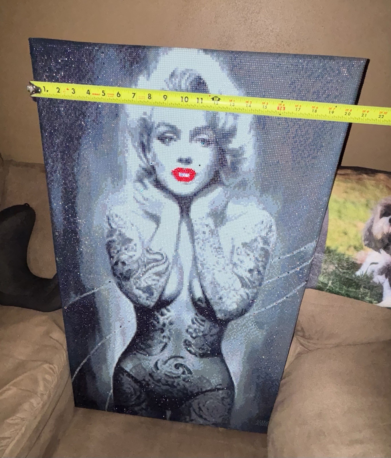 One Of A Kind Marilyn Monroe Stylized Diamond Painting 32 in X 20 in