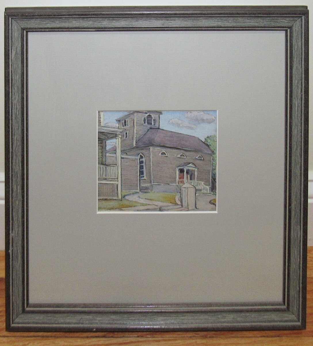 George Wingate Ptg of Historic Marblehead Church Listed Contemporary Gloucester
