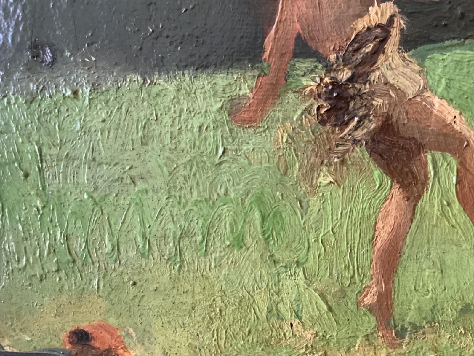 19th Century Impressionism Winslow HOMER ? Rare Native American Dance Oil Canvas