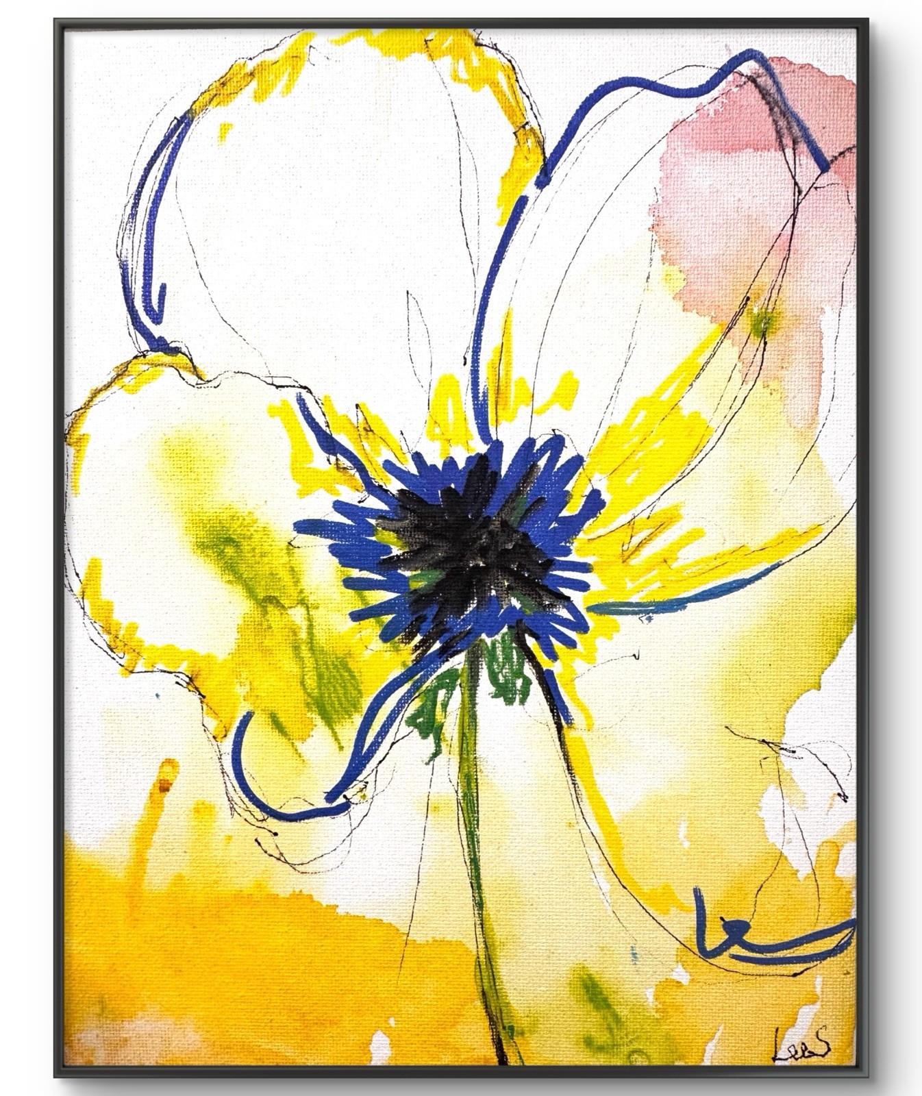 Original Abstract Expressionism 8×10 Blooms Handmade Signed Unique Fine Art 45