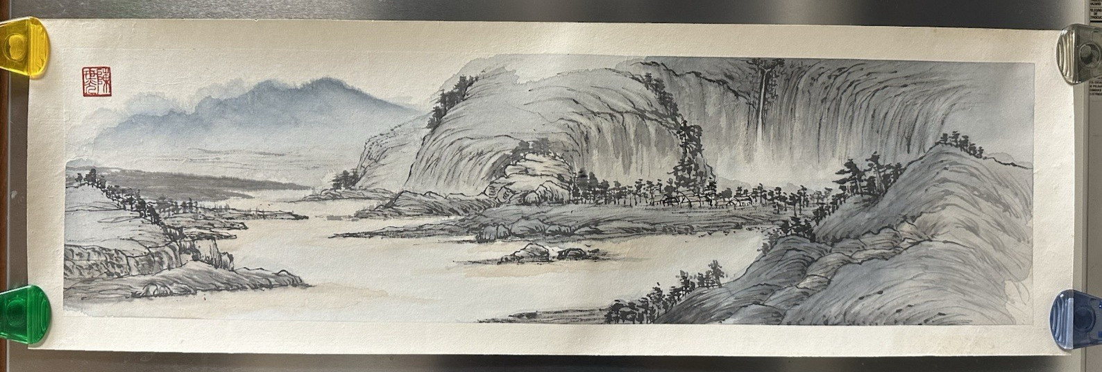 Original Zhang Guruo (张谷若) Landscape – Disciple of Zhang Daqian – UV Verified