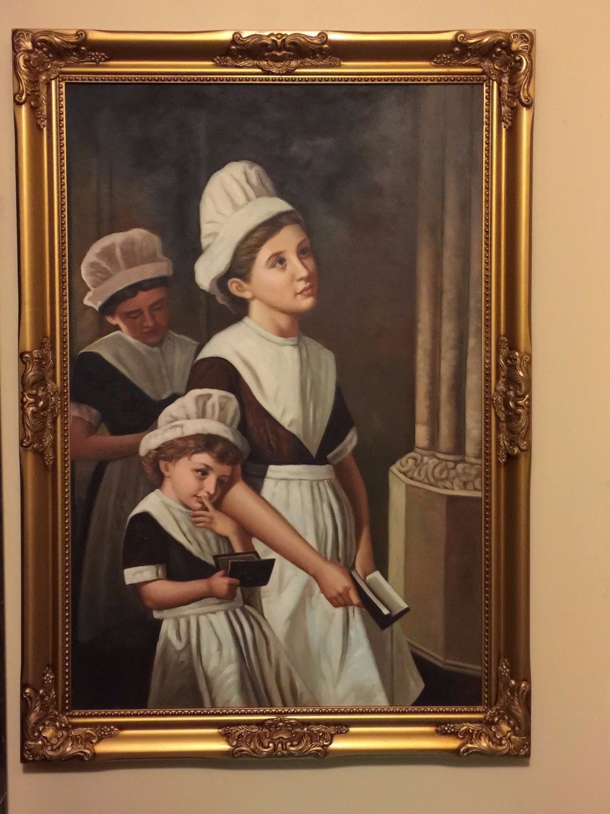 Foundling Girls at Prayer in the Chapel – Sophie Anderson Reproduction No.1