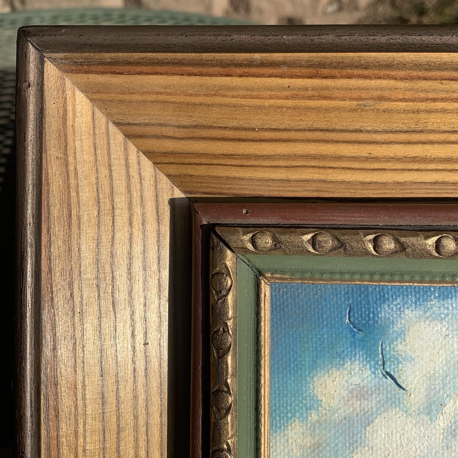 Native American Man Painting Indian Spirit The Mystic Brave Ornate Frame