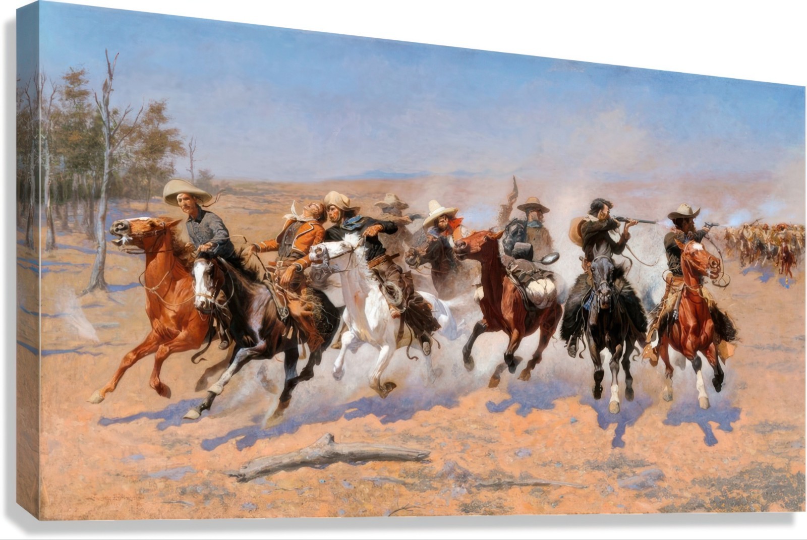 Frederic Remington Dash for Timber Reproduction – Giclee Canvas/Paper/Stretched