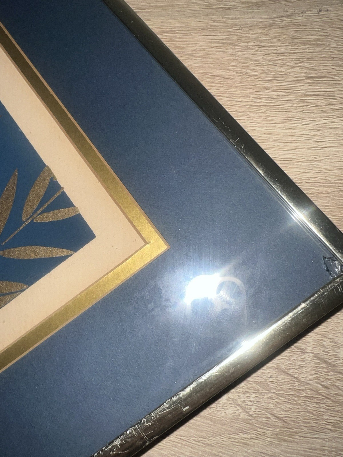 Vintage 70s MCM SPRING BAMBOO signed Art Piece painting 10×24 – 145 of 375 made