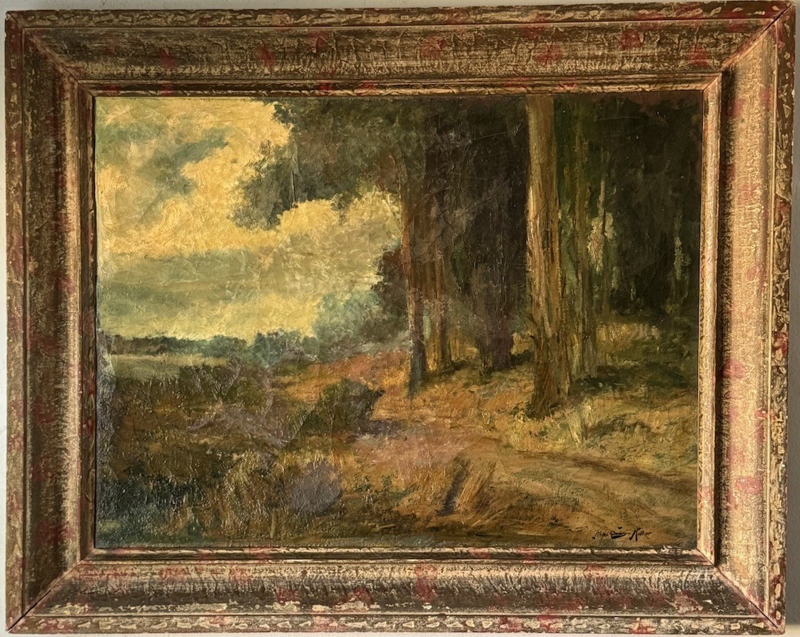 RALPH DAVISON MILLER ANTIQUE 19TH CENTURY CALIFORNIA LANDSCAPE OIL PAINTING OLD