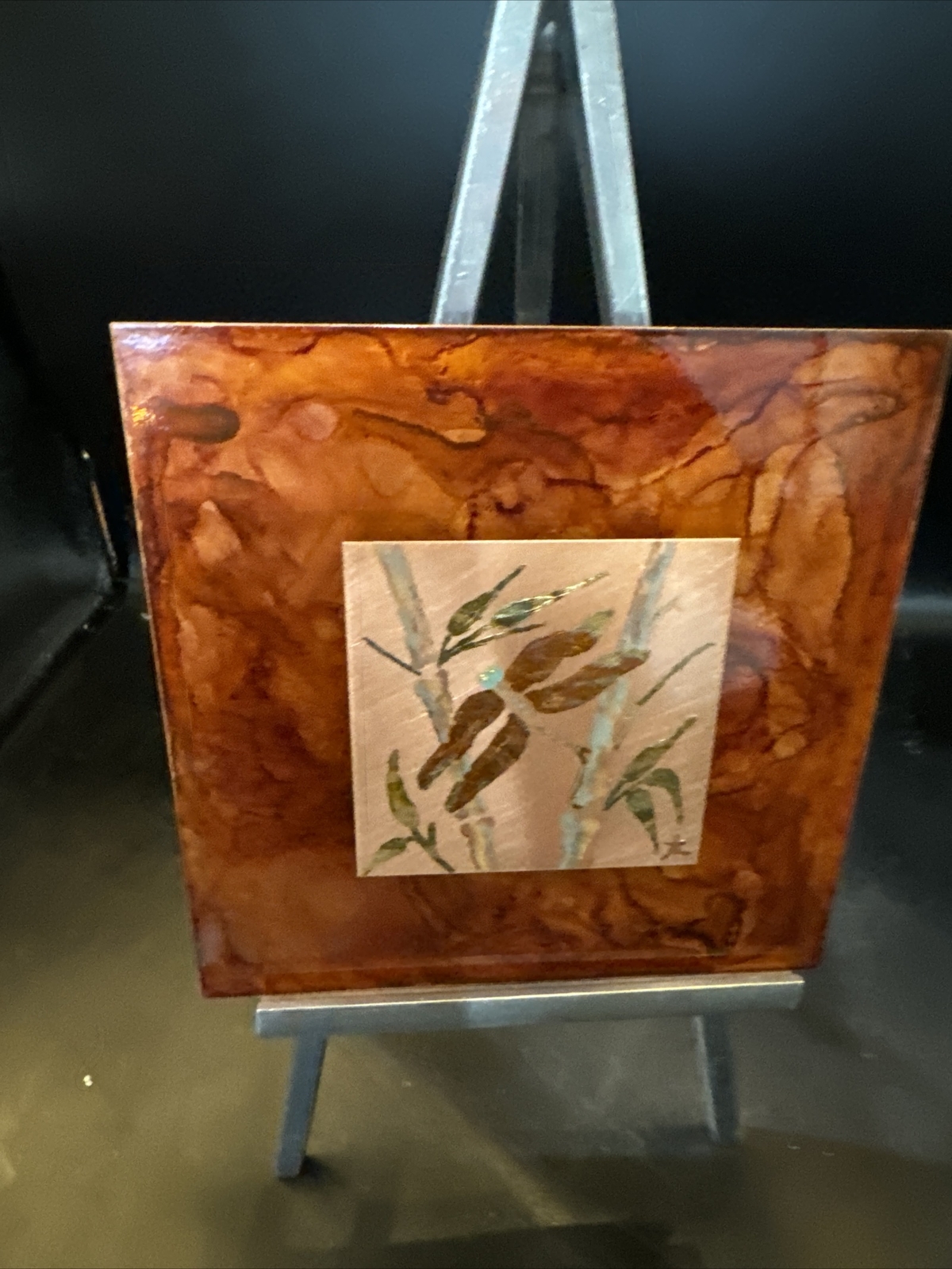 original artwork Thornapple Designs 2 Copper Paintings Lori Kammeraad