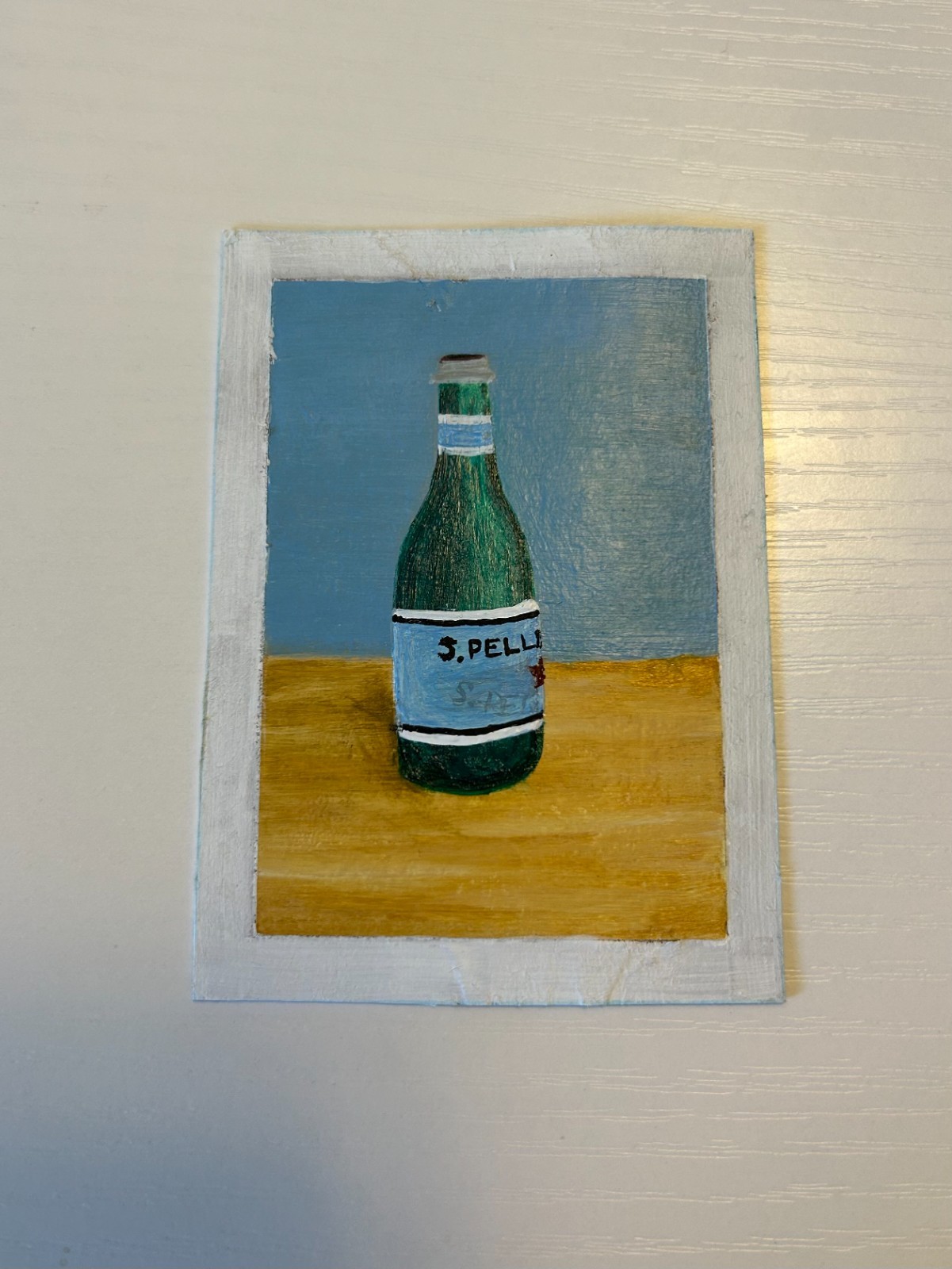 ACEO Original Still Life Bottle Painting Signed Art Card