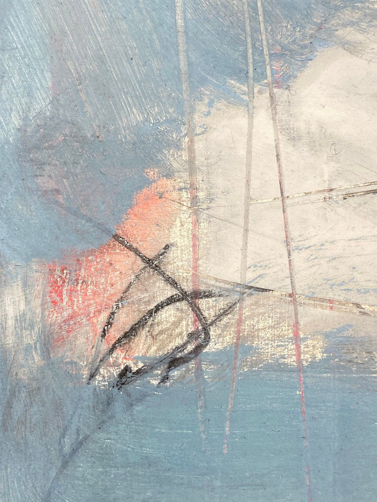 * MANFRED NIPP MALEREI ABSTRAKT ACRYLFARBE GEOMETRISCH MIXED MEDIA