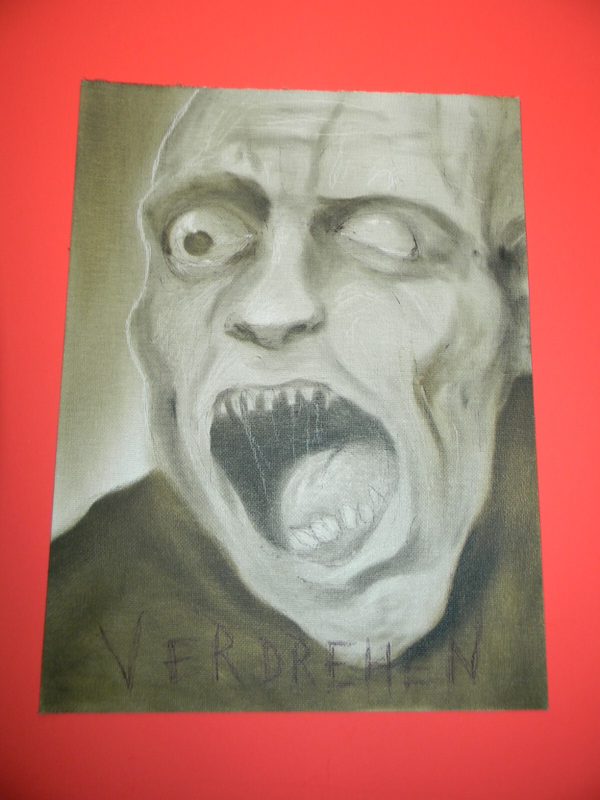 ORIGINAL Tormented ALEXANDER Todorov Horror Dark Art PERVERT Painting OOAK