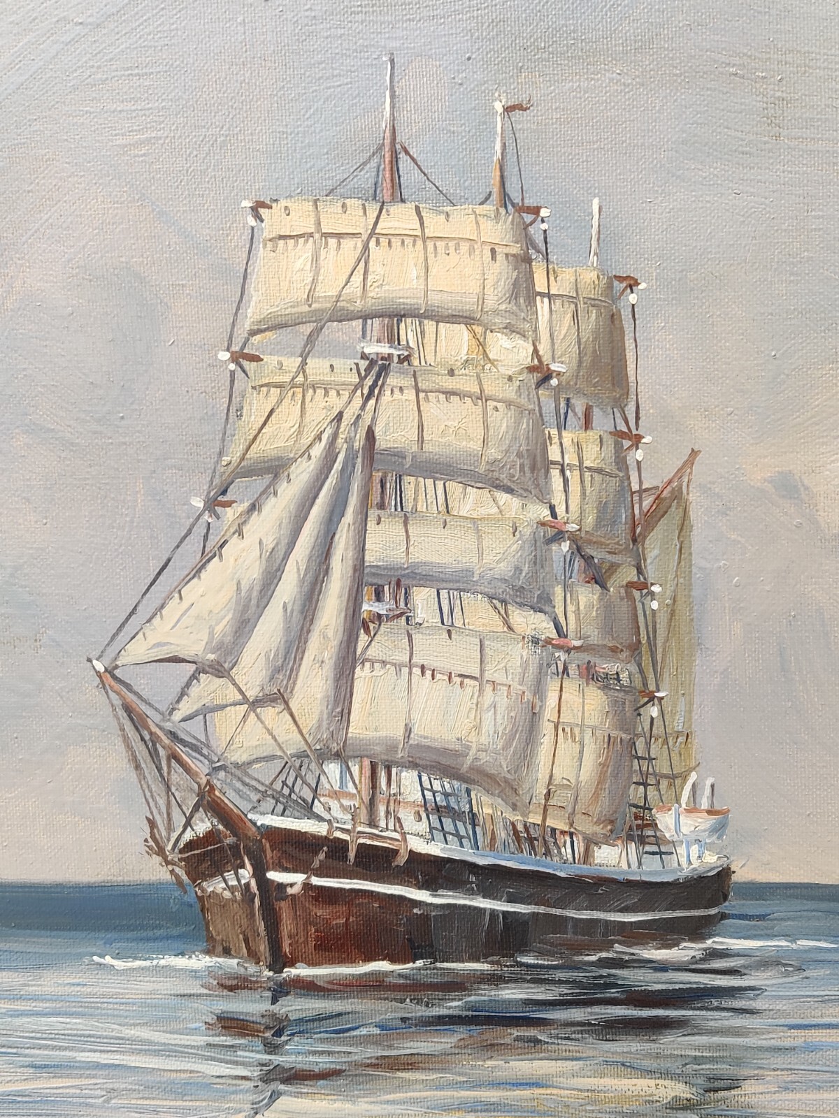 Svend Arvidsen (1908-1981): SAILSHIP, original oil painting