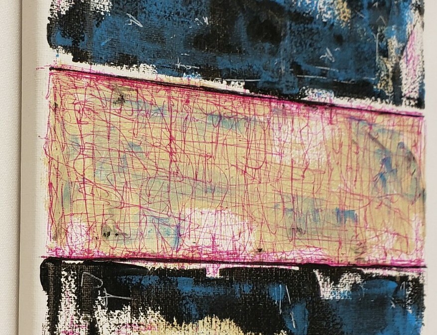 No.958 Original Abstract Modern Minimal Urban Textured Painting By K.A.Davis