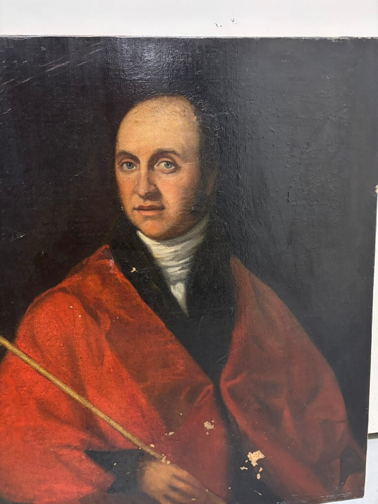 18th Century English Portrait Of an Architect or Scholar Old Master Painting